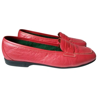 Pre-owned Fratelli Rossetti Leather Flats In Red