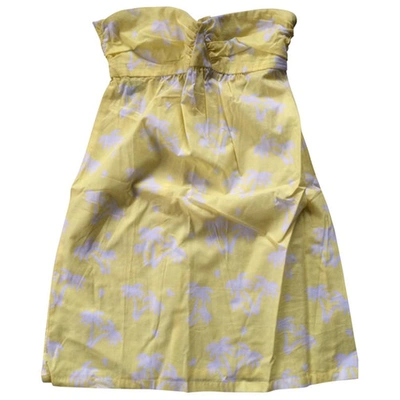 Pre-owned Princesse Tam Tam Strapless Dress In Yellow