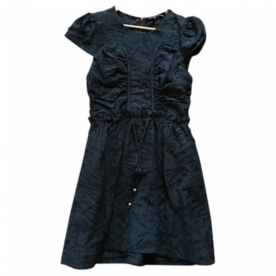 Pre-owned Mulberry Wool Mini Dress In Black