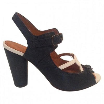 Pre-owned Chie Mihara Navy Leather Heels