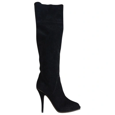 Pre-owned Givenchy Leather Boots In Black