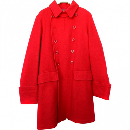 Miu Miu Red Wool Coat | ModeSens