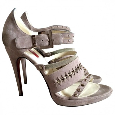 Pre-owned Cesare Paciotti Sandals In Grey