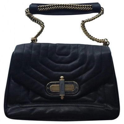 Pre-owned Bally Leather Handbag In Black