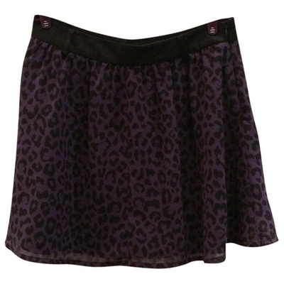 Pre-owned Karl Lagerfeld Skirt In Purple