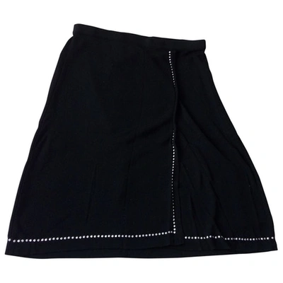 Pre-owned Mugler Mid-length Skirt In Black