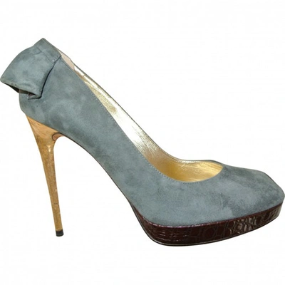 Pre-owned Dsquared2 Grey Suede Heels