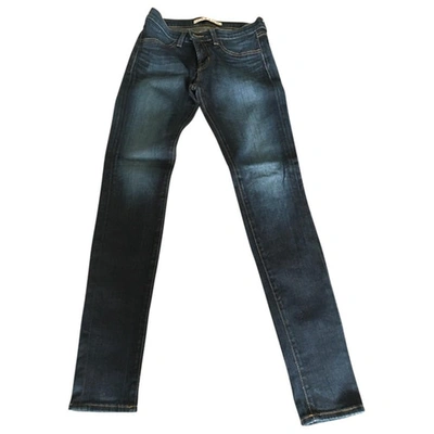 Pre-owned J Brand Slim Jeans In Blue