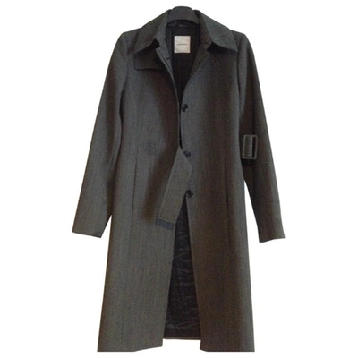 Pre-owned Costume National Wool Coat In Grey