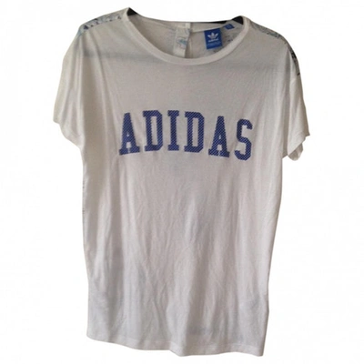 Pre-owned Adidas Originals White Cotton Top