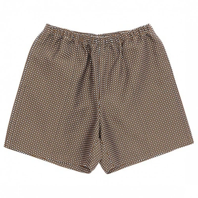 Pre-owned Suno Canvas Bermuda Shorts In Brown