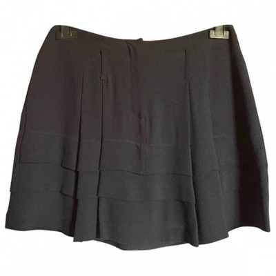 Pre-owned Balenciaga Silk Mini Skirt In Blue