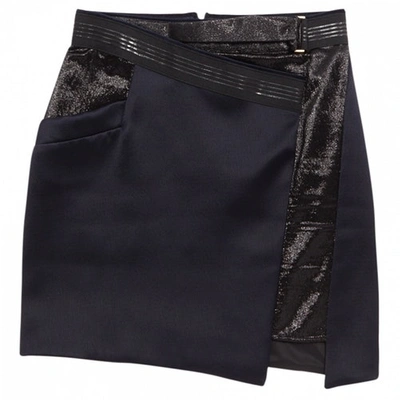 Pre-owned Anthony Vaccarello Mini Skirt In Black