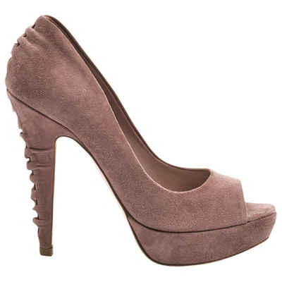 Pre-owned Miu Miu Purple Suede High Heel