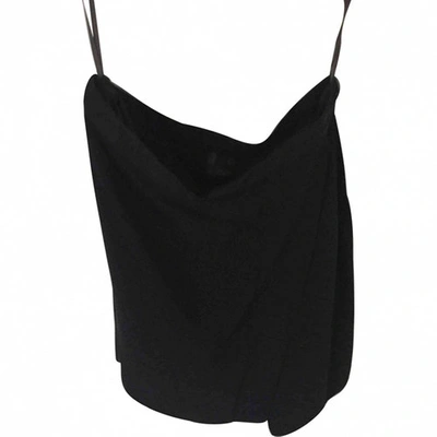 Pre-owned Derek Lam Silk Mini Skirt In Black