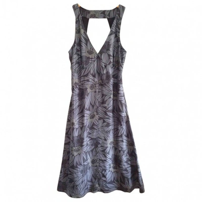 Pre-owned Diesel Silk Mid-length Dress In Anthracite