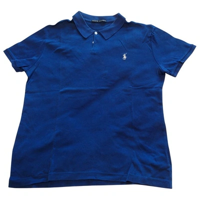 Pre-owned Ralph Lauren Blue Cotton Top