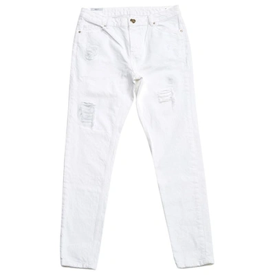 Pre-owned Zoe Karssen Slim Jeans In White