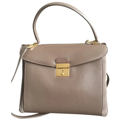 Pre-owned Marc Jacobs Leather Bag In Beige