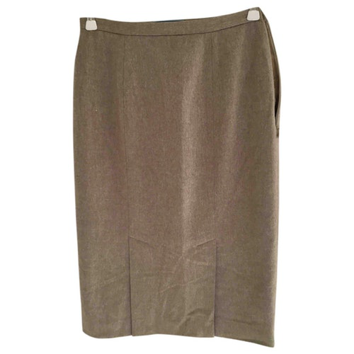Prada Beige Cashmere Skirt | ModeSens