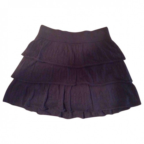 Comptoir Des Cotonniers Black Wool Skirt | ModeSens