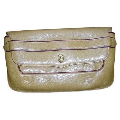 Pre-owned Cartier Leather Clutch Bag In Other