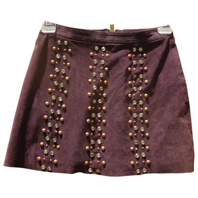 Pre-owned Pinko Suede Skirt