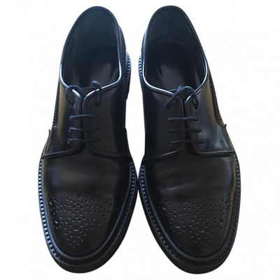 Pre-owned Adieu Leather Lace Ups In Black