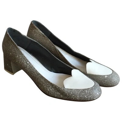 Pre-owned Amélie Pichard Grey Leather Heels