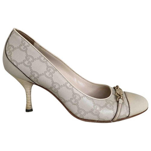 white leather stilettos