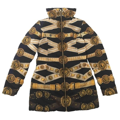 Pre-owned Versace Puffer In Black