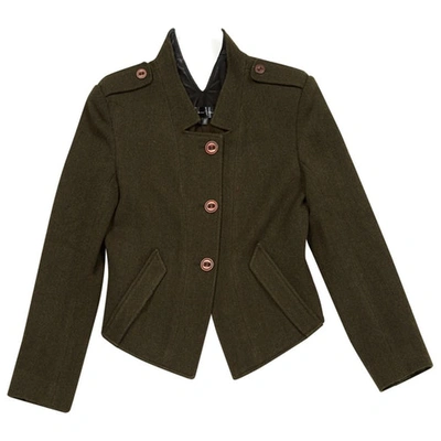 Pre-owned Theyskens' Theory Wool Jacket In Khaki