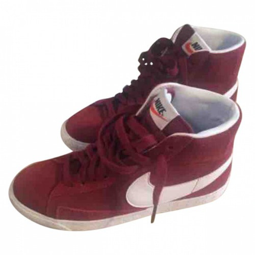 nike blazer leather burgundy