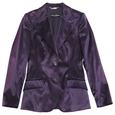 Pre-owned Dolce & Gabbana Short Vest In Purple