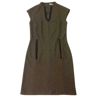Pre-owned Brunello Cucinelli Wool Mid-length Dress In Brown
