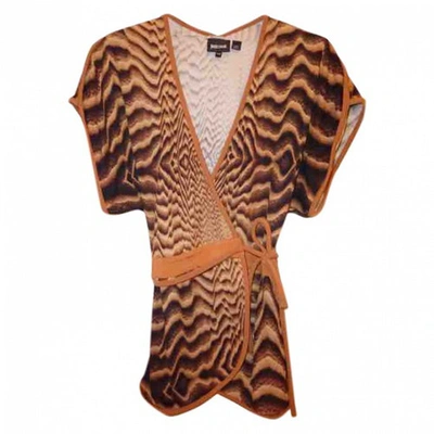 Pre-owned Just Cavalli Camel Viscose Top