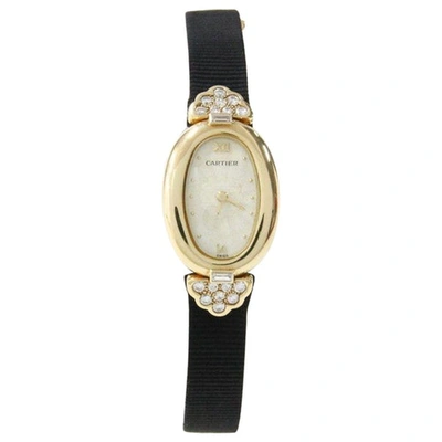 Pre-owned Cartier Baignoire Gold Yellow Gold Watch