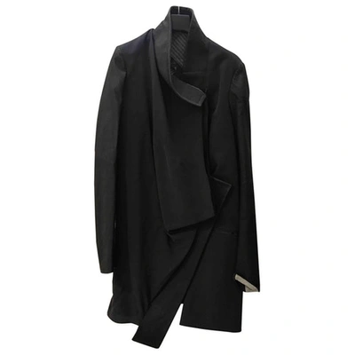 Pre-owned Alessandra Marchi Anthracite Silk Coat