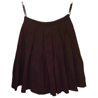 Pre-owned Reiss Mid-length Skirt In Brown