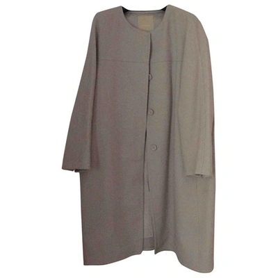 Pre-owned Max Mara Coat In Grey