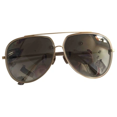 Pre-owned Dita Aviator Sunglasses In Gold