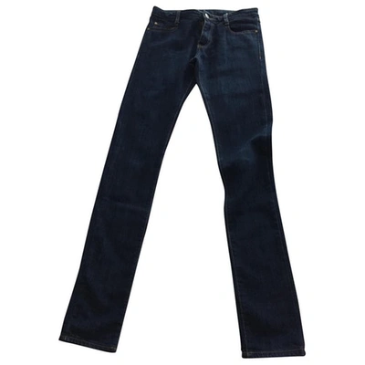 Pre-owned Acquaverde Slim Jeans In Blue