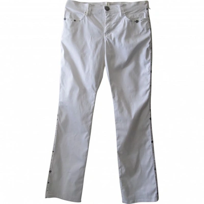 MOSCHINO Pre-owned Straight Jeans In White