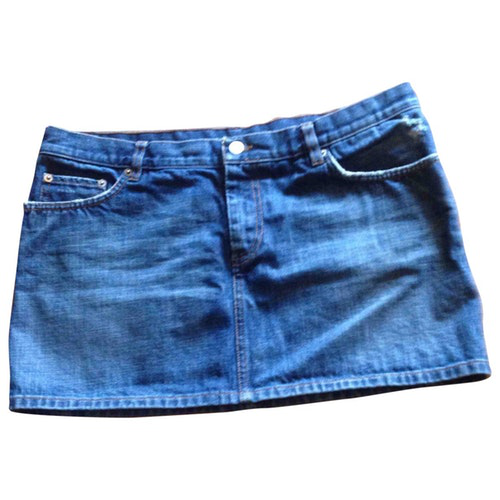 Prada Blue Denim - Jeans Skirt | ModeSens