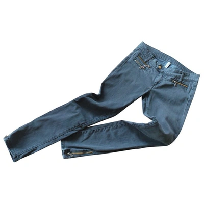 Pre-owned Acquaverde Anthracite Cotton Jeans