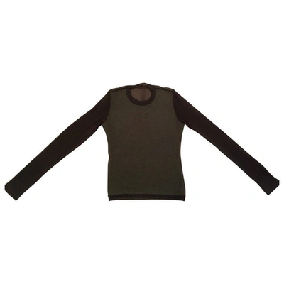 Pre-owned Moschino Wool Top In Green