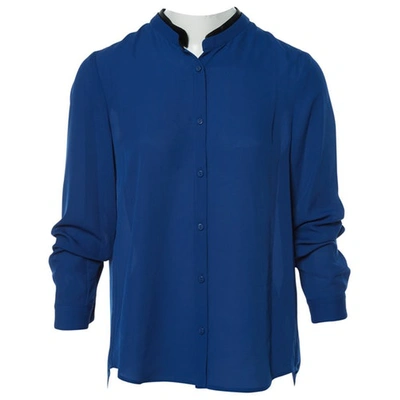 Pre-owned The Kooples Blue Polyester Top