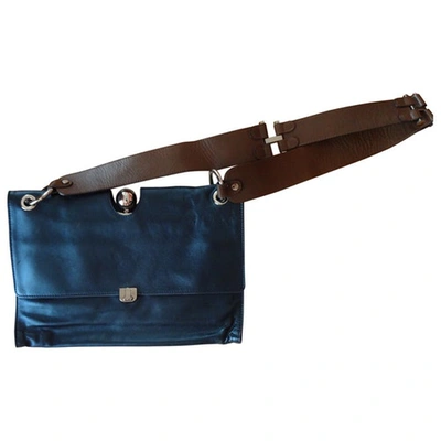 Pre-owned Marni Leather Handbag In Blue