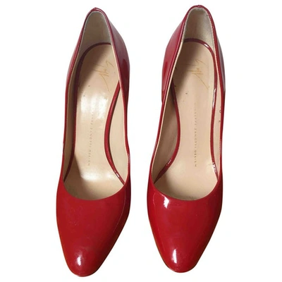 Pre-owned Giuseppe Zanotti Patent Leather Heels In Red