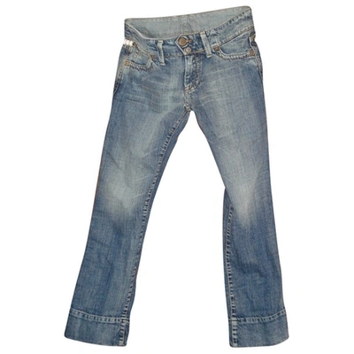 Pre-owned Acquaverde Slim Jeans In Blue